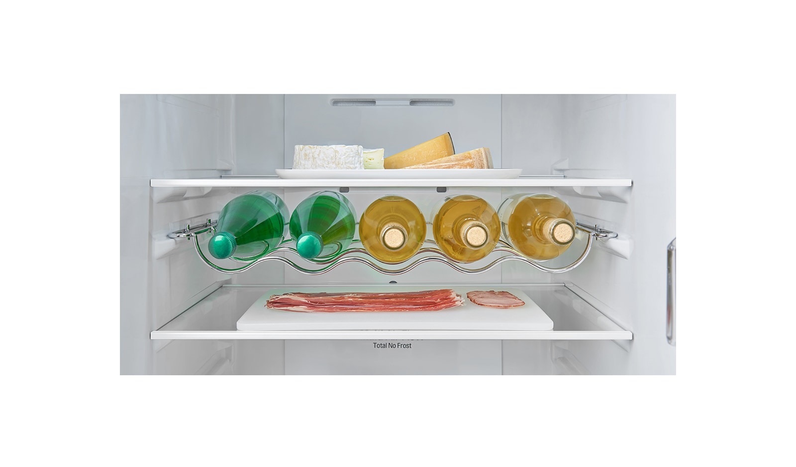 LG Hrubý objem 375 l | 178 kWh/rok | LG Lineární invertorový kompresor | LG Total No Frost | Multi-Air Flow™ | NatureFRESH | Vnitřní LED displej | Smart Diagnosis™, GBB60PZEFS